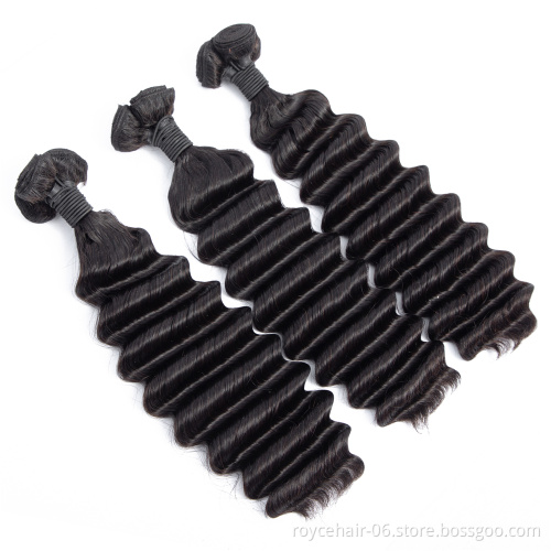 Fumi Hair Deep Curly Weave Super Double Drawn Brazilian Virgin Human Hair Extension